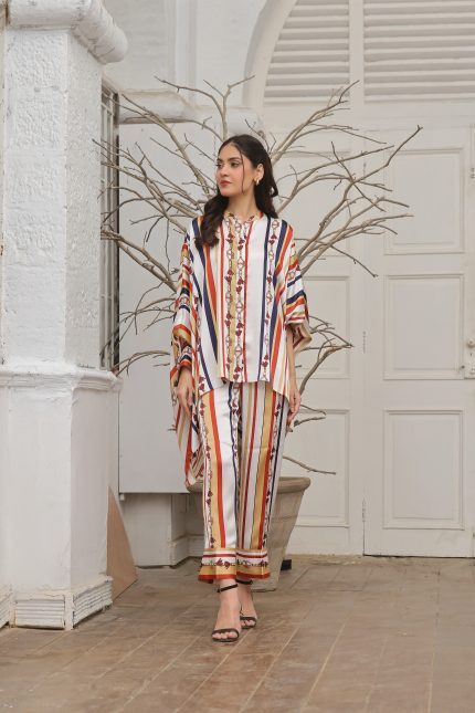 Multi-Print Silk Chain Co-ord Set