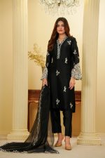 Midnight Black Sheesha Silk Set